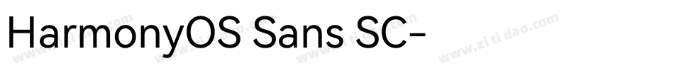 HarmonyOS Sans SC字体转换